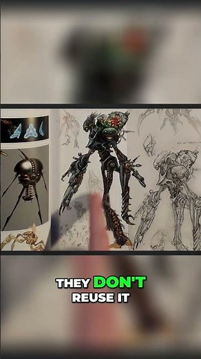 Inspiring concept art drawn on paper -A rt of Metroid Prime