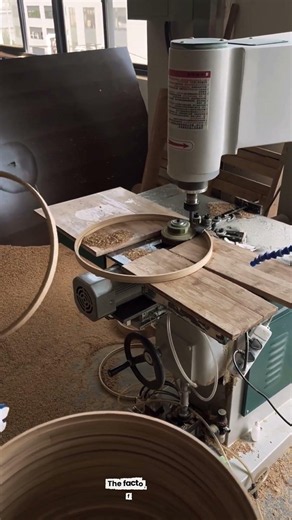 Stationary 1-Spindle Copy Router Machine Milling Circular Bamboo Trims #machine