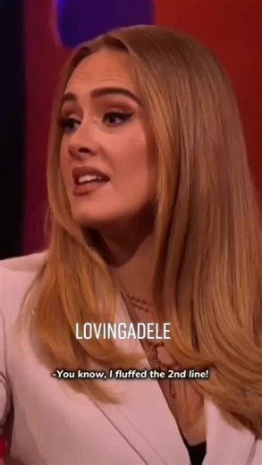 Adele Fluffs Her Lines - Funny Blooper Moment