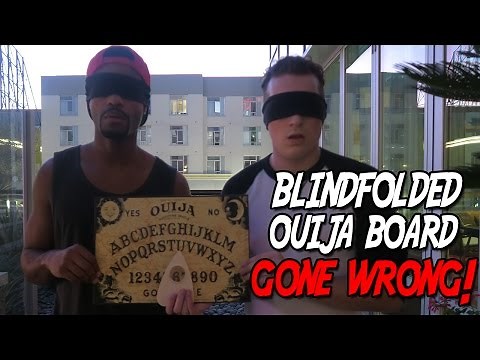 OUIJA BOARD CHALLENGE *BLINDFOLDED* - GONE WRONG!