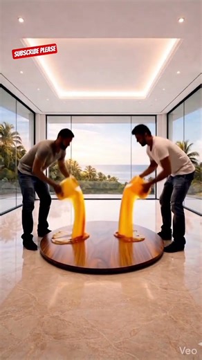 I Built a Luxury Hidden Aquarium Inside My Living Room Floor! 🐠🏠#fishtank #homechannel oxy