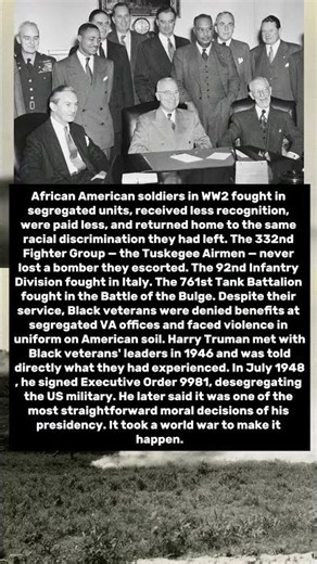 Truman Desegregated The US Military In 1948 — Because Of What Black Soldiers Had Done In WW2