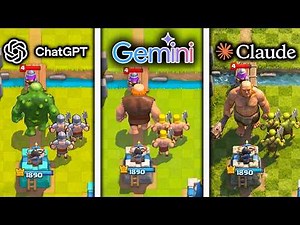ChatGPT vs Gemini vs Claude Make Clash Royale From Scratch