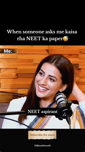 When someone asks me kaisa rha NEET ka paper😅 #neetaspirant #neetmemes #neet2026 #fypシ #viral #neet