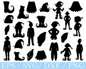 Elf Svg, Elf Silhouette, Dxf, Png - Etsy UK