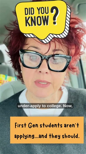 First-gen students don’t underapply because they’re “not ready.” It's because confidence usually comes after they submit the application. They qualify for schools they have never thought about. For scholarships they didn't even know were out there. They don’t need certainty. They just need to click submit.#applytocollege #highschoolstudents #firstgenerationstudent #collegeapplication