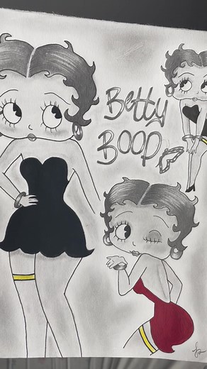 Betty Boop Drawing Process Revealed