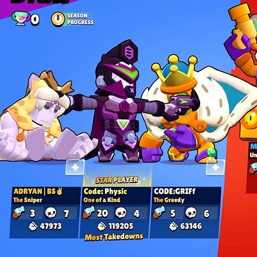 Physic and randoms Vs Pro💀 #brawlstars