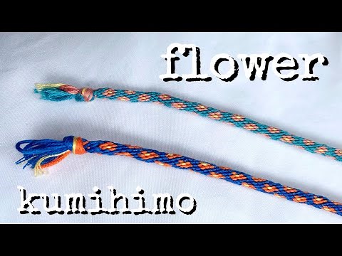 flower kumihimo tutorial || friendship bracelets