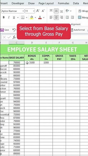 How to Create an Employee Salary Sheet in Excel Automatically