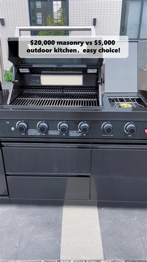 Say no to cement and noise! 🚫 Skip the hassle and save your energy. This modular kitchen is ready out of the box. Easy backyard makeover. 🛠️ #outdoorkitchen #modular #quicksetup #relaxed #viral