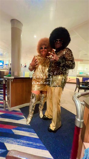 Last night on Soul Train 2.0 Cruise was funk night. And let’s just say the aunts, uncles, and grandparents understood the assignment. Meanwhile, I had to Google how they wore their makeup. 😁 #soultraincruise #soultrain #genx #70s #ojays