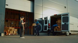 Outside Logistics Distributions Warehouse Delivery Truck Stock Footage Video (100% Royalty-free) 1075562858 | Shutterstock