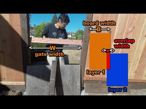 DIY Fence Part 1: Math Formula For Board-on-Board or Louvered Fence or Fence Gate