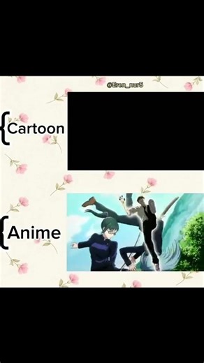 Cartoon VS Anime 🌸🩷✨