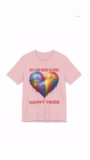 HAPPY PRIDE MONTH 🌈🌈🦄🏳️‍🌈The “All You Need is Love” T-shirt was created to celebrate #Pride2024 with a message that resonates deeply with the spirit of the LGBTQ community. This glorious vibrant love heart with the beautiful Pride Flag, symbolizes love, unity, and acceptance. In a world where love should be limitless and unconditionally embraced, this T-shirt serves as a powerful statement. The heart represents the universal symbol of love, while the pride flag’s colors stand for diversity 