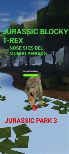 JURASSIC BLOCKY T-REX VERDE