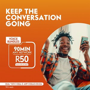 Get talking anywhere, everywhere and with anyone with Cell C’s Voice Bundles. Download the Cell C app or dial *147# to buy your favourite bundle today. T&Cs apply. 🧡 #ChangeYourWorld | Cell C