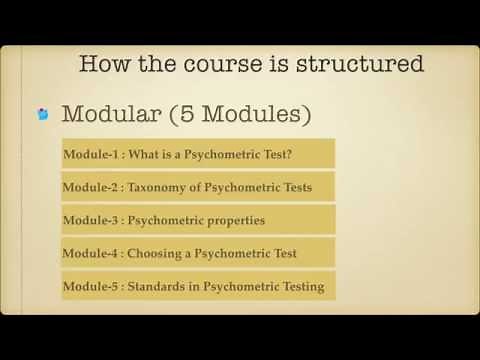Crash course in Psychometric Testing - Introduction