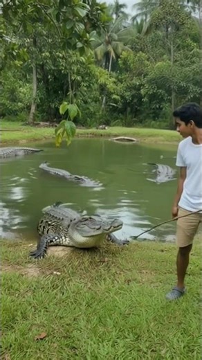 Crocodile Feeding Time | Calm and Natural Moment