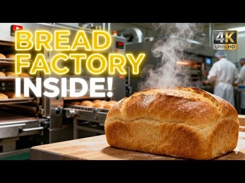 Inside the Bread Factory – How Bread is Made Step by Step -- ( Full Manufacturing Process )