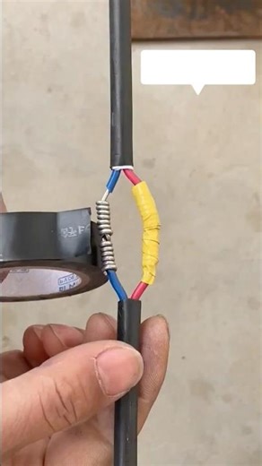 Smart Wire Connection! Electrician #LifeHacks #Tools #Satisfying