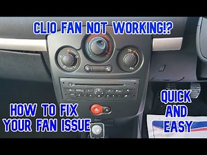 How to solve the problem of the heating fan not working on the Renault Clio MK3