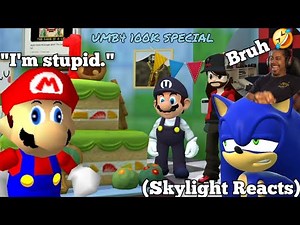 The New Ssenmodnar SMG4 Looks Amazing UMB4! | UMB4's 100K Collab Special! | (Skylight Reacts)