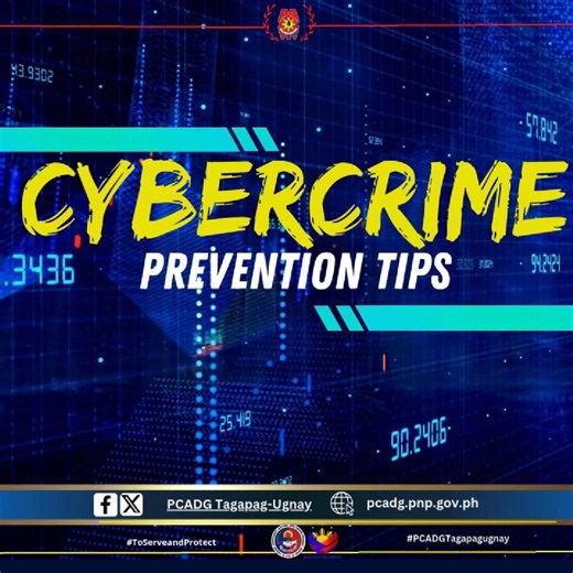 CYBERCRIME PREVENTION TIPS #PCADGTagapagUgnay #PNPSwiftResponse #FastActionForce #GalingNgPulis DISCLAIMER: CTTO of the photos, videos, and optics. No copyright infringement. | PCADG Tagapag-Ugnay
