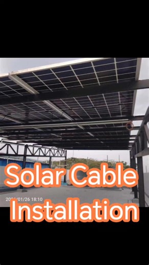 Solar Cable installation #solar #inverter #invertersystem #treanding #fyppppppppppppppppppppppp