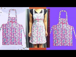 How to make Apron with leftover fabric|DIY easy Apron cutting and stitching in minutes|Easy tutorial
