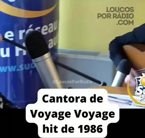 #TBT - Versão acústica de Voyage Voyage gravada por Desireless na rádio francesa Sud Rádio. Claudie Fritsch-Mentrop, mais conhecida pelo nome artístico Desireless, é uma cantora francesa de origem checa. Entre 1986 e 1988, sua mais famosa canção "Voyage Voyage" ficou no topo das paradas em praticamente todo o mundo, sendo um dos ícones dos anos oitenta. Hoje a cantora está com 70 anos. #retro #desireless #voyagevoyage #anos80 #1986 #flashback | Loucos Por Rádio