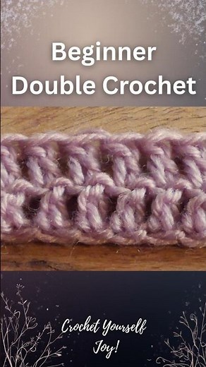 ✨ Beginner Double Crochet 🧶 | Inspiring Tutorial for Beginners 🌿💗