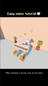 A really easy Minecraft piano tutorial 🎶 #minecraft #minecraftbuilding #minecraftpiano