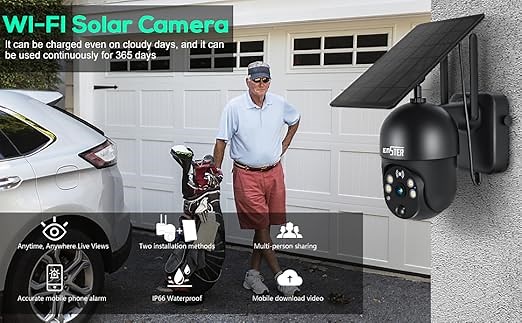 Solar wireless camera