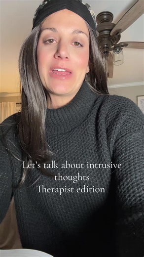 Let’s talk about intrusive thoughts and how to challenge them #intrusivethoughts #cancertok #anxietyrelief #lcsw #therapistadvice