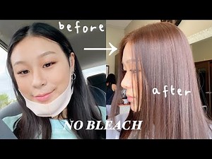 quarantings: dyeing my virgin black hair ➜ light brown | NO BLEACH