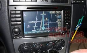 奔驰CLK原车屏升级导航 加装倒车影像 上海科技亚马逊