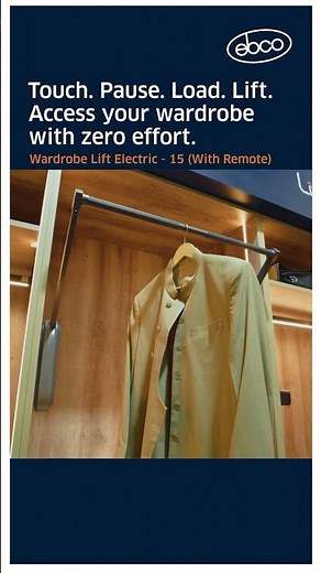 Ebco Electric Wardrobe Lift | Smart Space-Saving Wardrobe Hack for Modern Homes