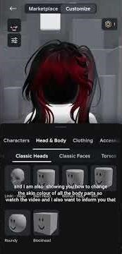 #roblox #avatar part 2 how to change the skin tone of the avatar in roblox