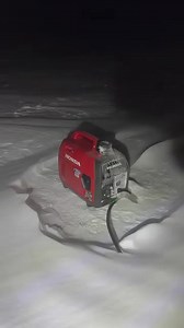 Reliable power in harsh conditions. ❄️ The Honda EU2200i proves that dependability is everything. 📷 : @westsidepowersports | Honda Power Equipment