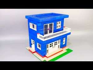 How To Build a Lego Modern House MOC 🏠| Building Blocks Instructions | Satisfying Diy