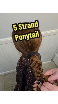Want to add a little bit of flair to a basic braid? Instead of a three strand do a five strand braid