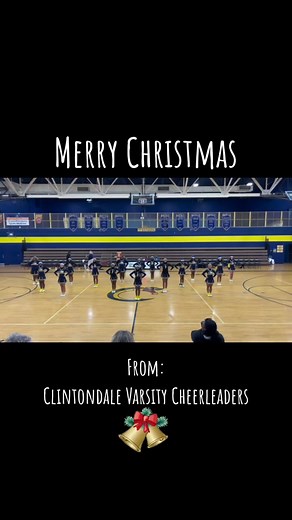 Merry Christmas from Clintondale Varsity Cheerleaders. #jinglebells #cheerchristmas #merrychristmas #sidelinecheer #happyholidays #meangirls #cheer #christmas #christmastiktok #cheertok #halftimeshow #dragons #christmascheer