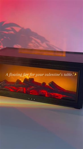 Floating Fire Decor for Valentine’s Day Table