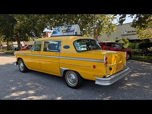 RARE~Iconic Checker MARATHON Cab For Sale~1 of 5~Diesel~Long Wheelbase~Vinyl Top & Opera Window🚕