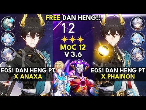 E0S1 Dan Heng PT x Anaxa & Phainon | Memory of Chaos Floor 12 (3 Stars) | HSR 3.6 Creator Exp Server