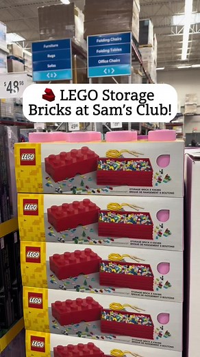 🧱 LEGO Storage Bricks at Sam’s Club! How fun are these?! 🤩 Perfect for holding Legos, plus they stack! Note that these do not come with any legos! $24.98! #samsclub #legos #lego