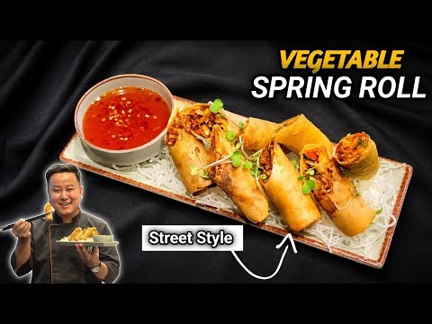 How To Make Restaurant Style Spring Rolls | Crispy Spring Roll Recipe | cookwitharbin