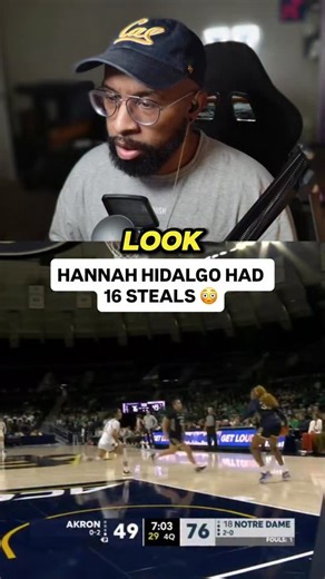 Hannah Hidalgo had 16 Steals 😳 #espn #collegebasketball #womensbasketball #hannahhidalgo | Highlightreelasmr